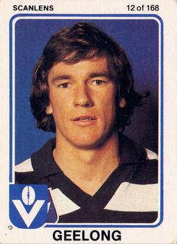 1981 Scanlens VFL #12 Murray Witcombe Front